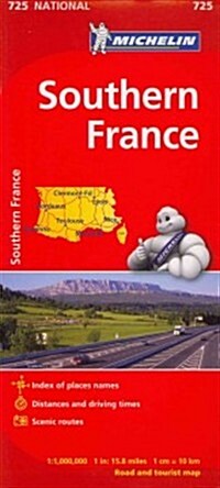 Michelin Southern France Map 725 (Folded, 10)