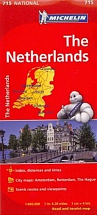 Michelin the Netherlands Road and Tourist Map (Folded)