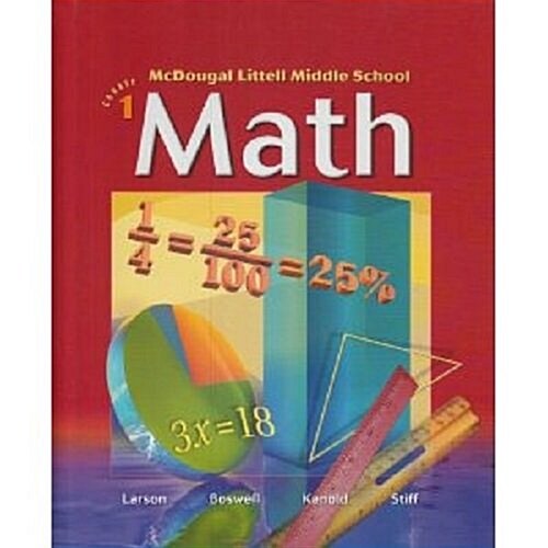 McDougal Littell Middle School Math Indiana: Standards Test Prep and Practice (Student) Course 1 (Paperback)