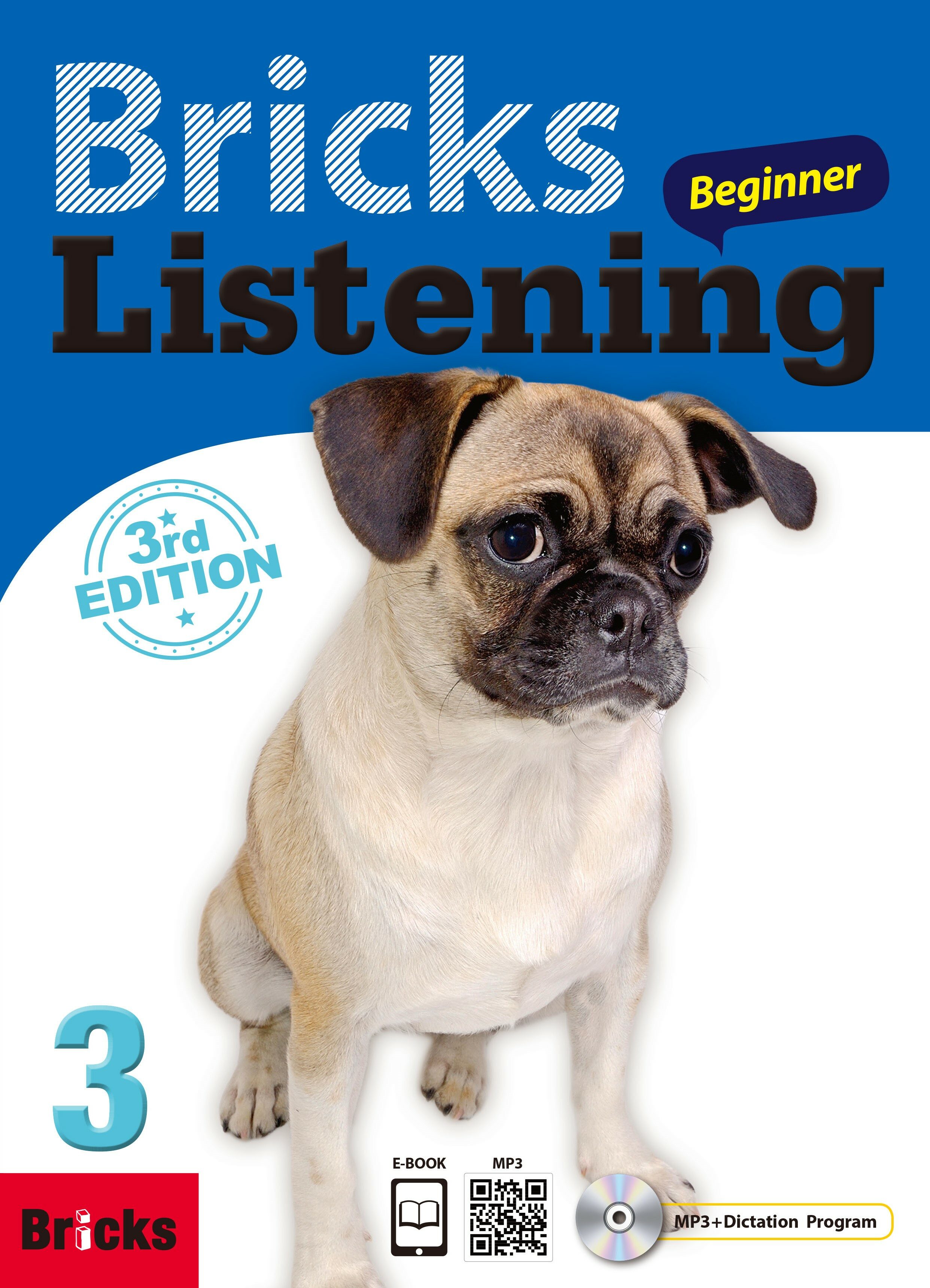 Bricks Listening 비기너 3 (Student Book + Work Book + QR + Dictation CD +  Eb, 3rd edition)