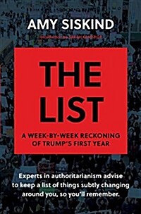 [중고] The List: A Week-By-Week Reckoning of Trumps First Year (Hardcover)