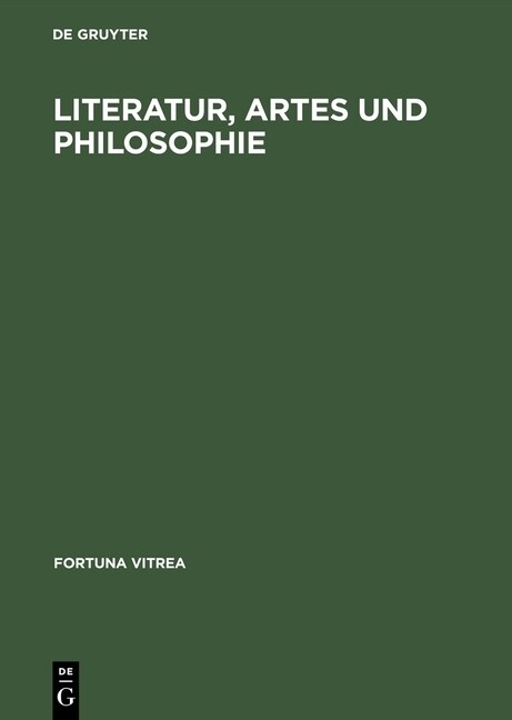 Literatur, Artes Und Philosophie (Hardcover, Reprint 2016)