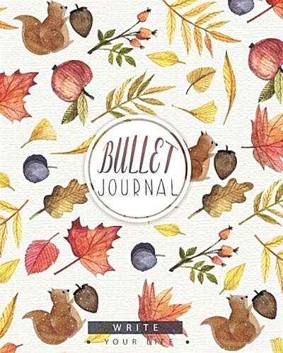 Bullet Journal Planner Quarterly with Blank Yearly & Monthly Calendar ( 6 Months Blank Calendar ): Autumn Leaf Design, Inside Has Habits Tracker, Size (Paperback)