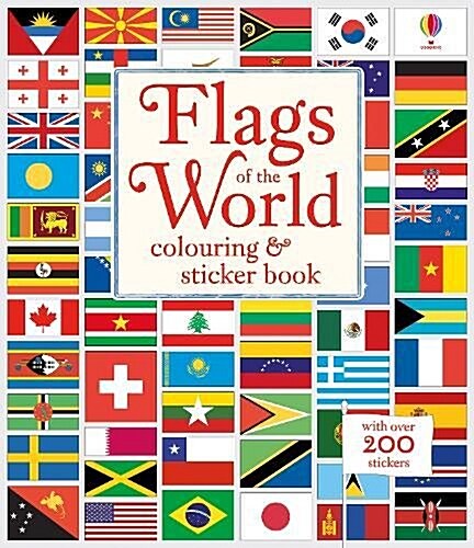 Flags of the World Colouring & Sticker Book (Paperback)