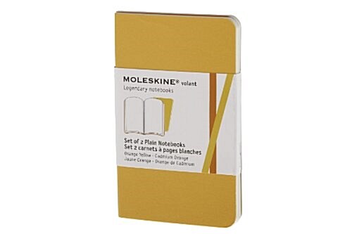 Moleskine Plain Volant Extra Small Orange/Yellow Notebooks (Paperback)