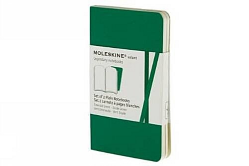 Moleskine Plain Volant Extra Small Emerald Green/Oxide Green Notebooks (Paperback)