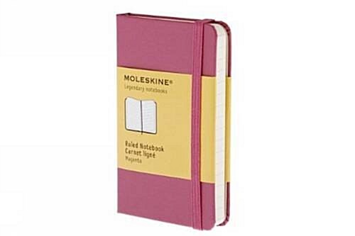 Moleskine Classic Notebook, Extra Small, Ruled, Magenta, Hard Cover (2.5 X 4) (Hardcover)