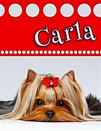 Carla: Personalized Address Book, Large Print, 8 1/2 x 11 (Paperback)