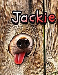 Jackie: Personalized Discreet Internet Website Password Organizer, Large Print Book, 8 1/2 X 11 (Paperback)