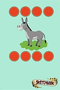 Sketchbook: Donkey, Domestic Ass, Horse Family, Burro, Journal, Drawing Sketch Pad and Blank Notebook Gift for School Kids, Boys a (Paperback)