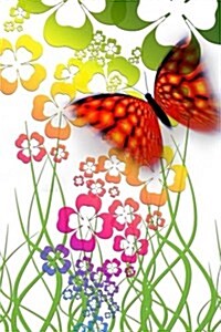 Butterfly and Flowers Notebook (Paperback)