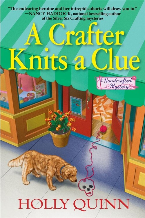 A Crafter Knits a Clue: A Handcrafted Mystery (Hardcover)