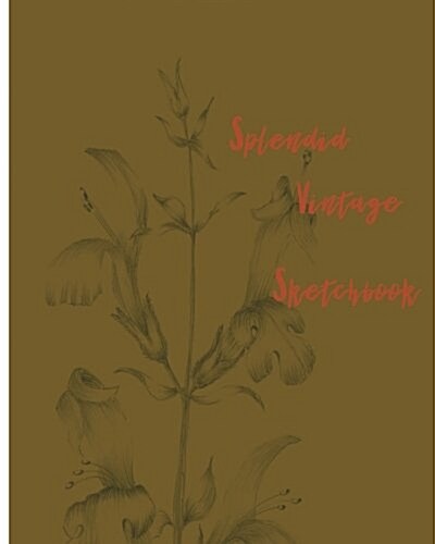 Splendid Vintage Sketchbook: Sketchbook for All: Large 8 X 10 Blank, Unlined, 120 Pages (Paperback)