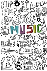 Music Journal: Manuscript Paper for Notes, Lyrics and Music. Lyric Diary and Manuscript Paper for Songwriters and Musicians.for Inspi (Paperback)