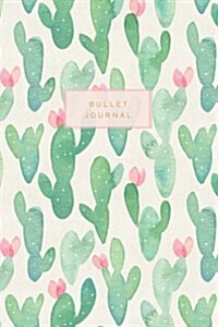 Bullet Journal: Cactus Design Bullet Journal Dot Grid Notebook (Paperback)