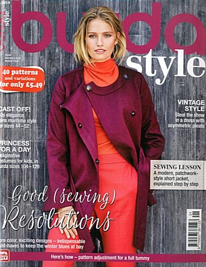 Burda Style (월간 독일판): 2018년 01월호
