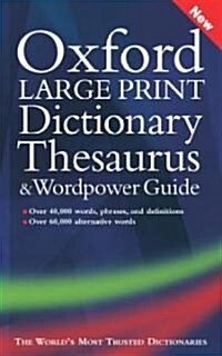 Oxford Large Print Dictionary, Thesaurus, And Wordpower Guide (Hardcover)