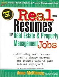 Real-Resumes for Real Estate & Property Management Jobs (Paperback)