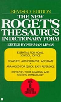 The New Rogets Thesaurus in Dictionary Form (Mass Market Paperback, Revised)