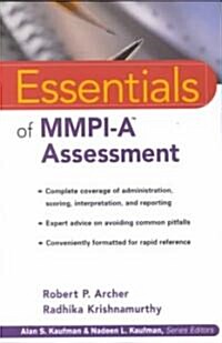 Essentials of MMPI-A Assessment (Paperback)