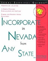Incorporate in Nevada from Any State (Paperback, 1st)