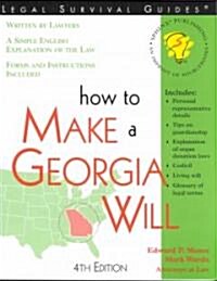 How to Make a Georgia Will (Paperback, 4th)