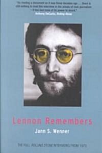 Lennon Remembers : The Full Rolling Stone Interviews from 1970 (Paperback, 2 ed)