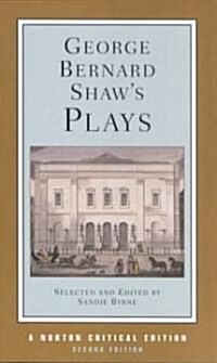 [중고] George Bernard Shaw‘s Plays (Paperback, 2)