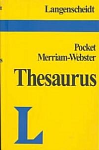 Langenscheidt Pocket Merriam-Webster Thesaurus (Paperback)