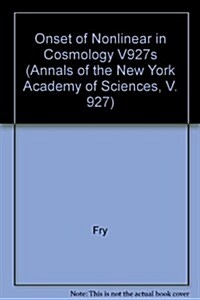 The Onset of Nonlinearity in Cosmology (Paperback)
