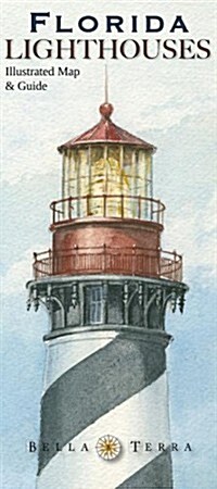 Florida Lighthouses Illustrated Map & Guide (Folded)