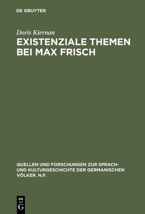 Existenziale Themen Bei Max Frisch (Hardcover)