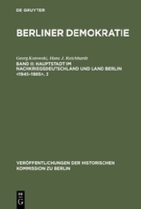 Hauptstadt im Nachkriegsdeutschland und Land Berlin , 2 (Hardcover, Reprint 2018)