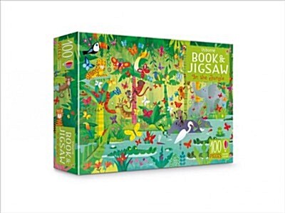 Usborne Book and Jigsaw In the Jungle (Paperback)