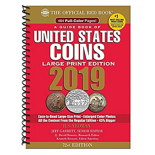 2019 Official Red Book of United States Coins - Large Print Edition: The Official Red Book (Large Print) (Spiral, Large Print)