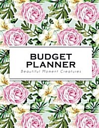 Budget Planner: Vintage Pink Rose 2018 Budget Planner - Monthly Bill Tracker for Family Budget Plan: Jumbo Size 8.5x11 (Paperback)