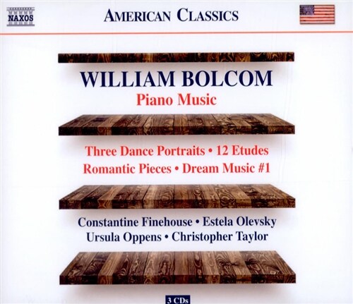 [수입] 윌리엄 볼컴 : 피아노 독주 작품집 (3CDs)