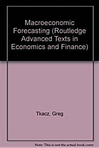 Macroeconomic Forecasting (Hardcover, New)