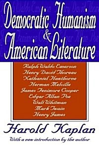 Democratic Humanism and American Literature (Hardcover)