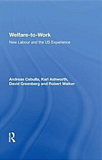 Welfare-To-Work: New Labour and the Us Experience (Hardcover)