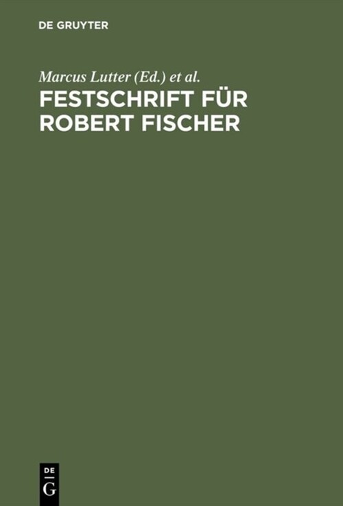 Festschrift F? Robert Fischer (Hardcover)