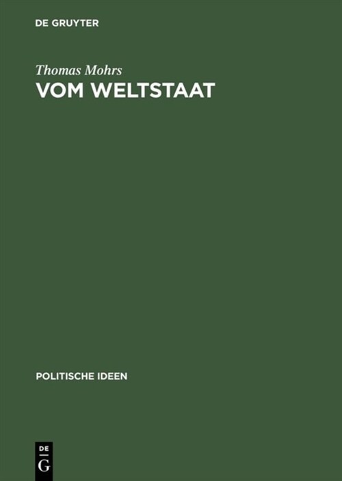 Vom Weltstaat (Hardcover)