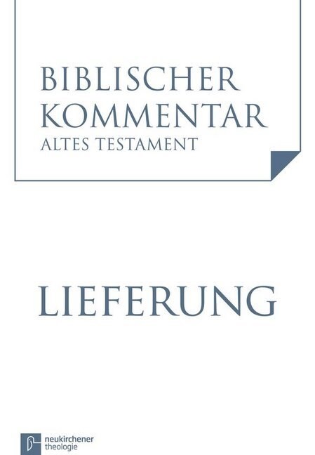 Klagelieder (Threni) (Klgl 1,1-22) (Neubearbeitung): Lieferung 1 (Paperback)