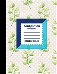 Composition Notebook: College Ruled: Lined Composition Book, Journal Blank Books, Ruled Paper Pad, Hydrangea Flower Cover, 7.44 x 9.69, 20 (Paperback)