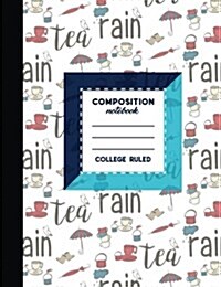 Composition Notebook: College Ruled: Composition Notebook For Kindergarten, Journal For Kids, Writing Journal, Cute London Cover, 7.44 x 9. (Paperback)