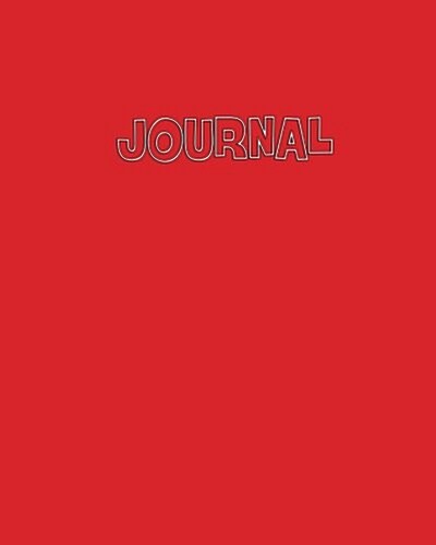 Journal: Desk Size Notebook for Home, School, Office-8x10 Size-White Lined Paper-106 Pgs-Phone Log-Writing Aid (Paperback)
