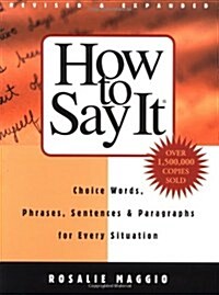 [중고] How to Say It (Paperback, Reissue)