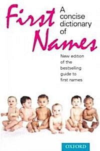 A Concise Dictionary of First Names (Paperback, 3)