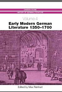 Early Modern German Literature 1350-1700 (Hardcover)