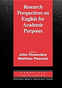Research Perspectives on English for Academic Purposes (Paperback)